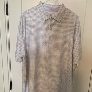 Hickey Freeman Patterned Golf Polo